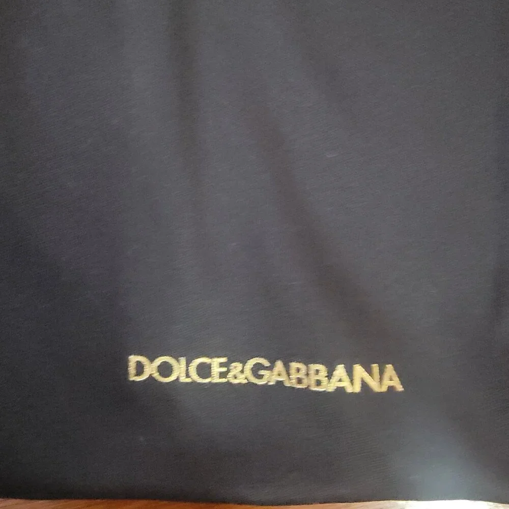 Original Authentic Black & Gold Dolce & Gabbana Pouch Eyeglasses & Sunglasses